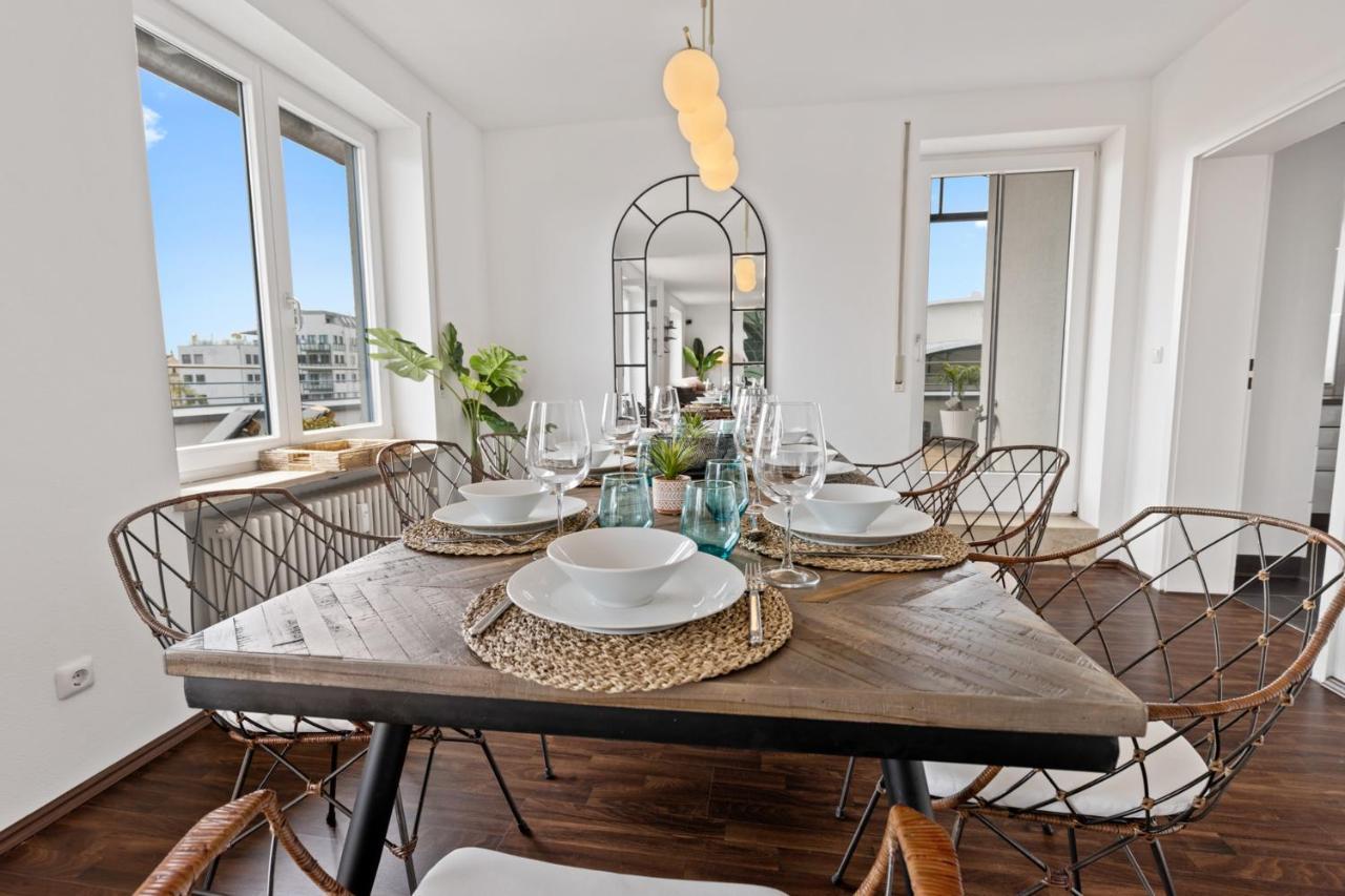 Arbio I Premium Penthouse Apartment اوغسبورغ المظهر الخارجي الصورة