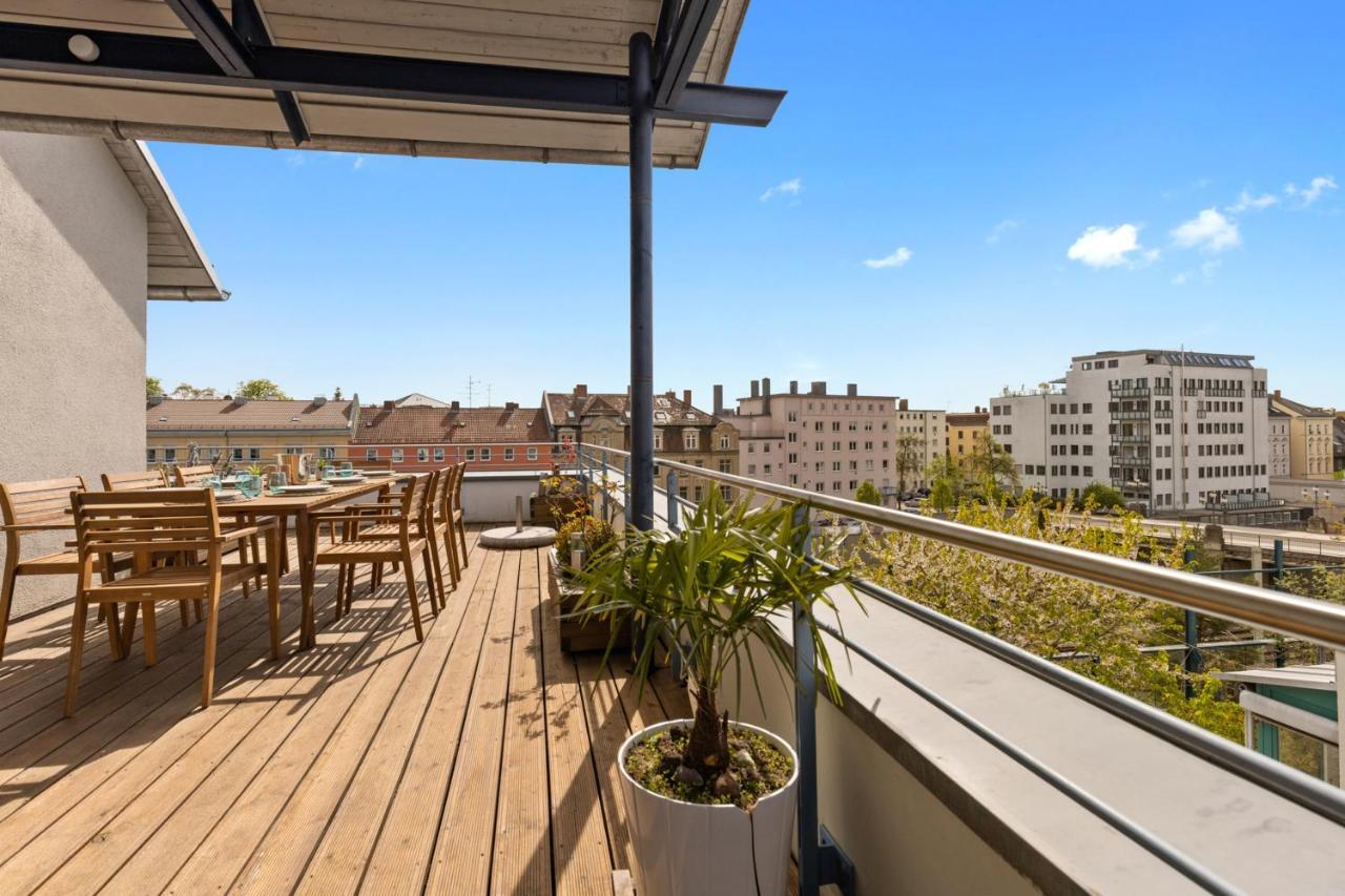 Arbio I Premium Penthouse Apartment اوغسبورغ المظهر الخارجي الصورة