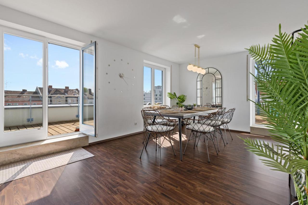 Arbio I Premium Penthouse Apartment اوغسبورغ المظهر الخارجي الصورة