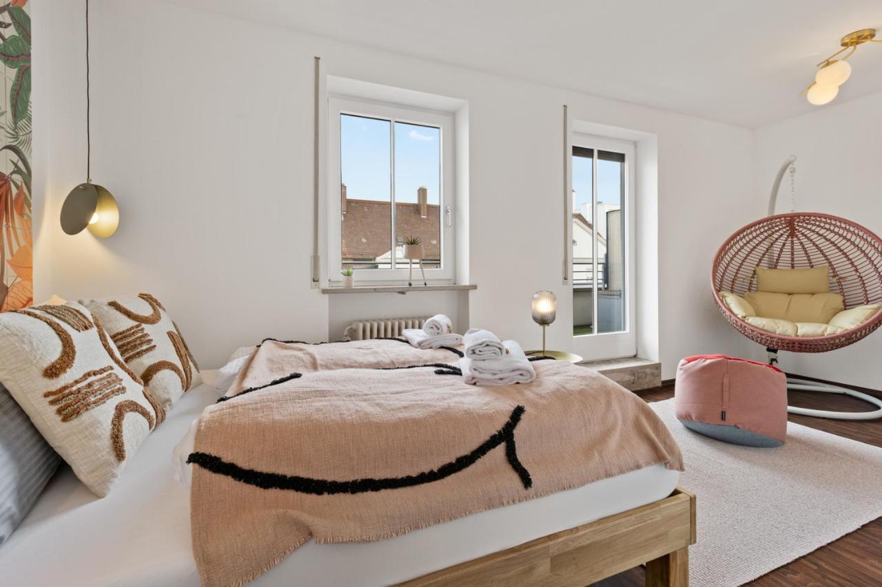 Arbio I Premium Penthouse Apartment اوغسبورغ المظهر الخارجي الصورة