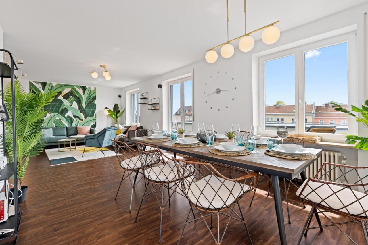 Arbio I Premium Penthouse Apartment اوغسبورغ المظهر الخارجي الصورة