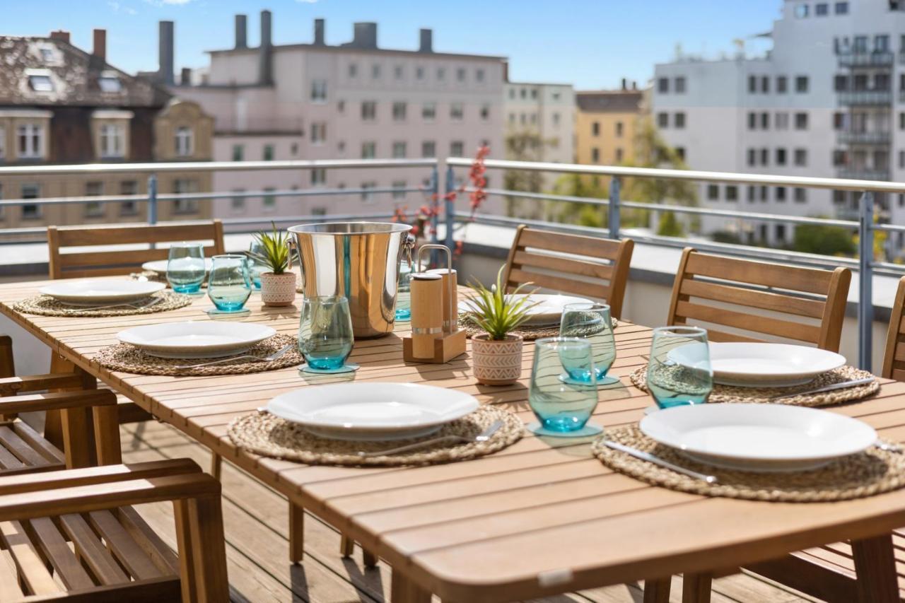 Arbio I Premium Penthouse Apartment اوغسبورغ المظهر الخارجي الصورة