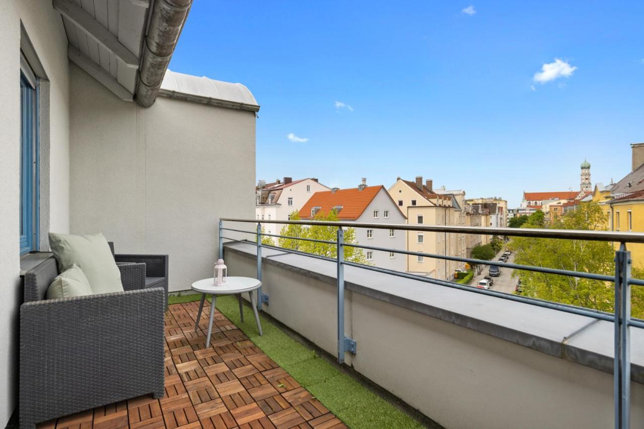 Arbio I Premium Penthouse Apartment اوغسبورغ المظهر الخارجي الصورة