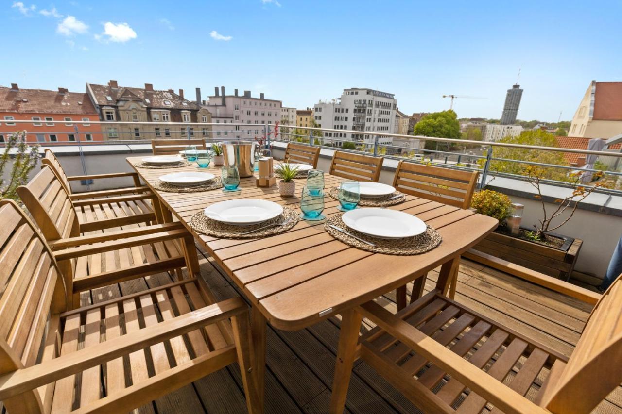 Arbio I Premium Penthouse Apartment اوغسبورغ المظهر الخارجي الصورة